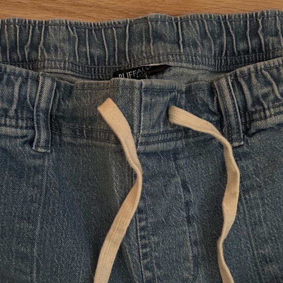 Buffalo Casual Blue Denim Drawstring Jogger Pants - Large - Picture 5 of 9